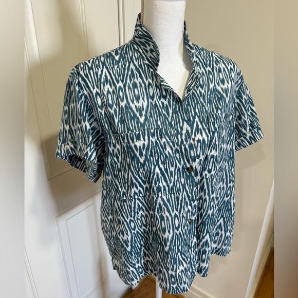 Pilcro Voile Surf Ikat Top - Picture 3 of 12